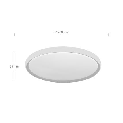 Brilagi - LED laelamp CARLOS LED/24W/230V, läbimõõt 40 cm, valge
