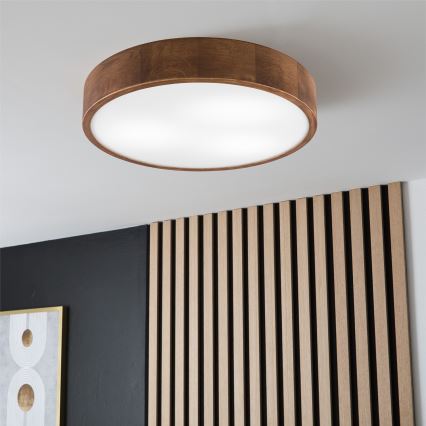 Brilagi - LED laelamp CARVALHO 3xE27/15W/230V tamm-kirsipuu läbimõõt 47 cm