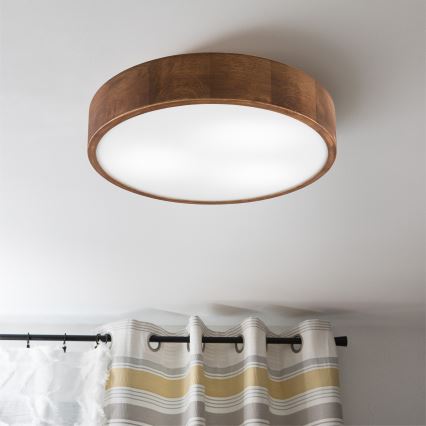 Brilagi - LED laelamp CARVALHO 3xE27/15W/230V tamm-kirsipuu läbimõõt 47 cm