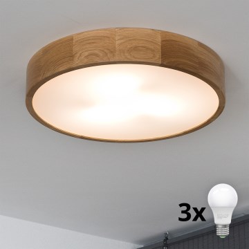 Brilagi - LED laelamp CARVALHO 3xE27/15W/230V tamm, läbimõõt 47,5 cm