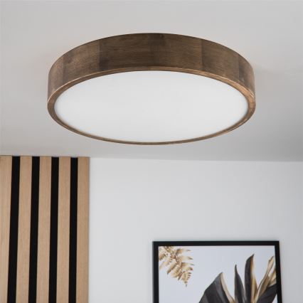 Brilagi - LED laelamp CARVALHO 3xE27/60W/230V tamm-pähkel läbimõõt 47 cm