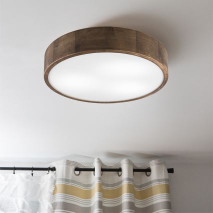 Brilagi - LED laelamp CARVALHO 3xE27/60W/230V tamm-pähkel läbimõõt 47 cm