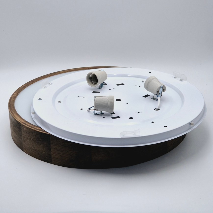 Brilagi - LED laelamp CARVALHO 3xE27/60W/230V tamm-pähkel läbimõõt 47 cm