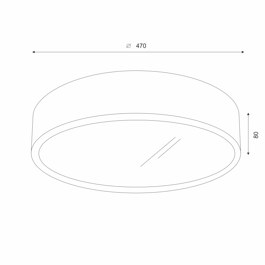 Brilagi - LED laelamp CARVALHO 3xE27/60W/230V tamm-pähkel läbimõõt 47 cm