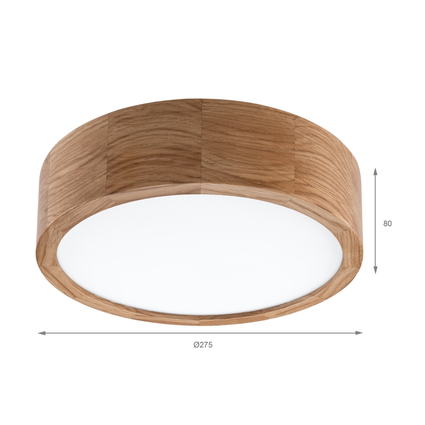 Brilagi - LED laelamp CARVALHO LED/20W/230V tamm, läbimõõt 27,5 cm