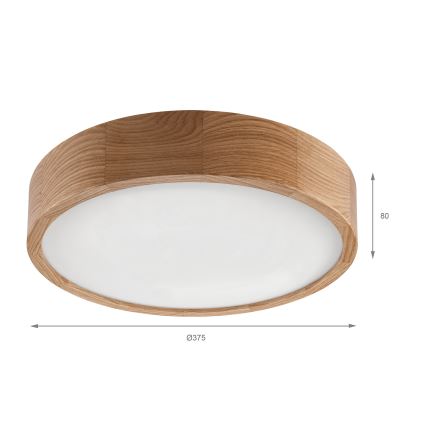 Brilagi - LED laelamp CARVALHO LED/36W/230V tamm, läbimõõt 37,5 cm