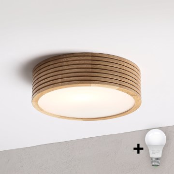 Brilagi - LED laelamp CARVALHO MODERN 1xE27/60W/230V Ø 27,5 cm tamm