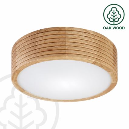 Brilagi - LED laelamp CARVALHO MODERN 1xE27/60W/230V Ø 27,5 cm tamm