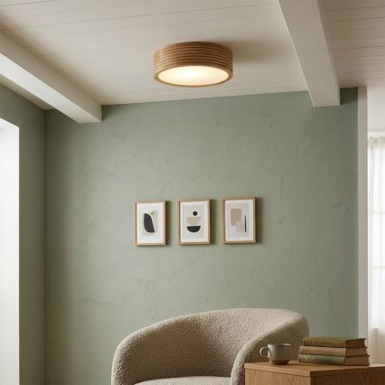 Brilagi - LED laelamp CARVALHO MODERN 1xE27/60W/230V Ø 27,5 cm tamm