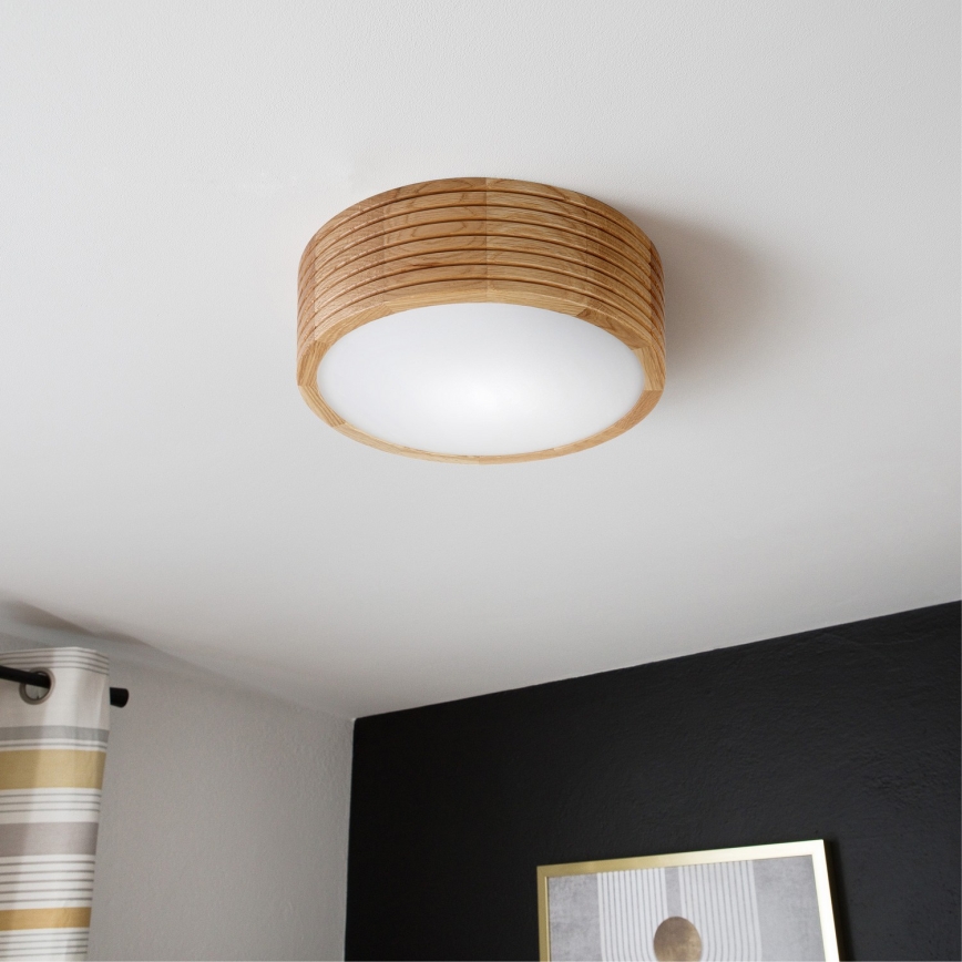 Brilagi - LED laelamp CARVALHO MODERN 1xE27/60W/230V Ø 27,5 cm tamm