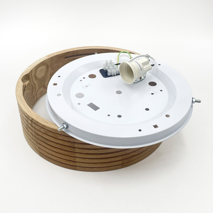 Brilagi - LED laelamp CARVALHO MODERN 1xE27/60W/230V Ø 27,5 cm tamm