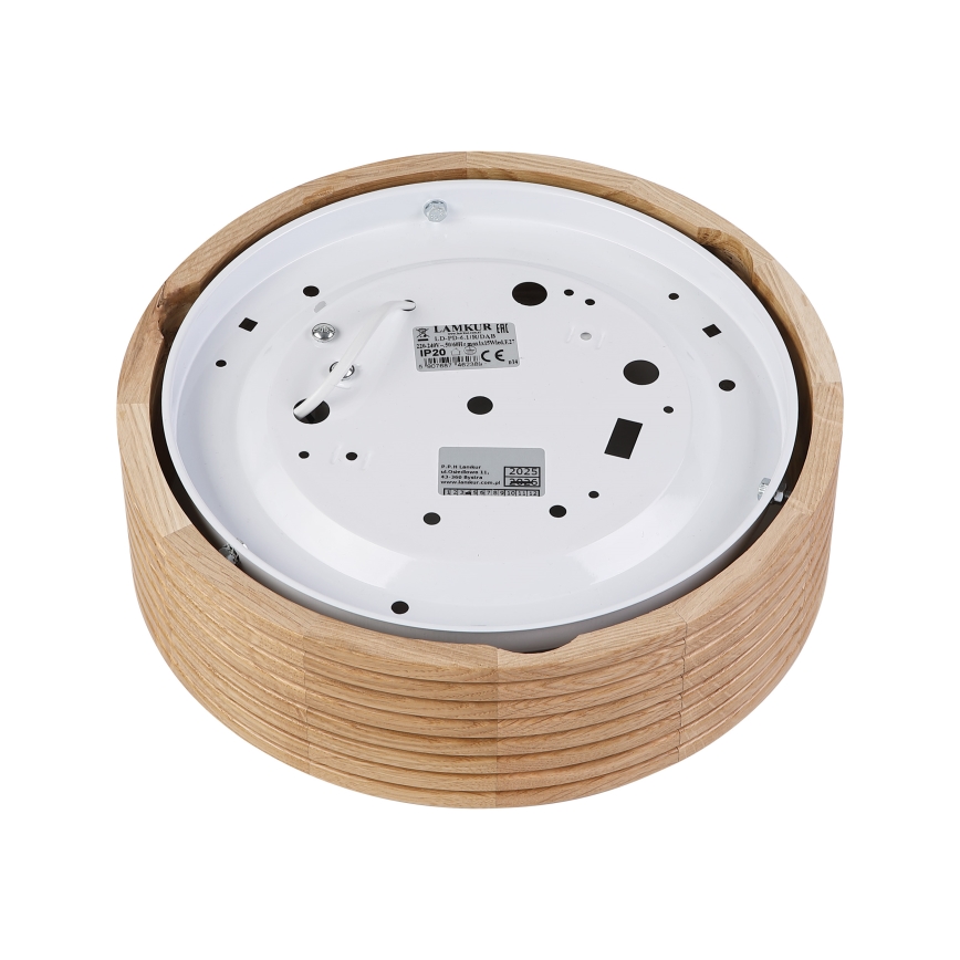 Brilagi - LED laelamp CARVALHO MODERN 1xE27/60W/230V Ø 27,5 cm tamm