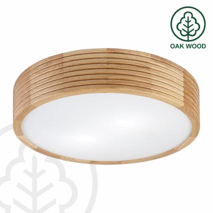 Brilagi - LED laelamp CARVALHO MODERN 2xE27/60W/230V, läbimõõt 37,5 cm, tamm