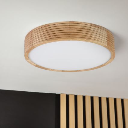 Brilagi - LED laelamp CARVALHO MODERN 2xE27/60W/230V, läbimõõt 37,5 cm, tamm