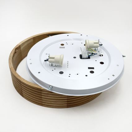 Brilagi - LED laelamp CARVALHO MODERN 2xE27/60W/230V, läbimõõt 37,5 cm, tamm