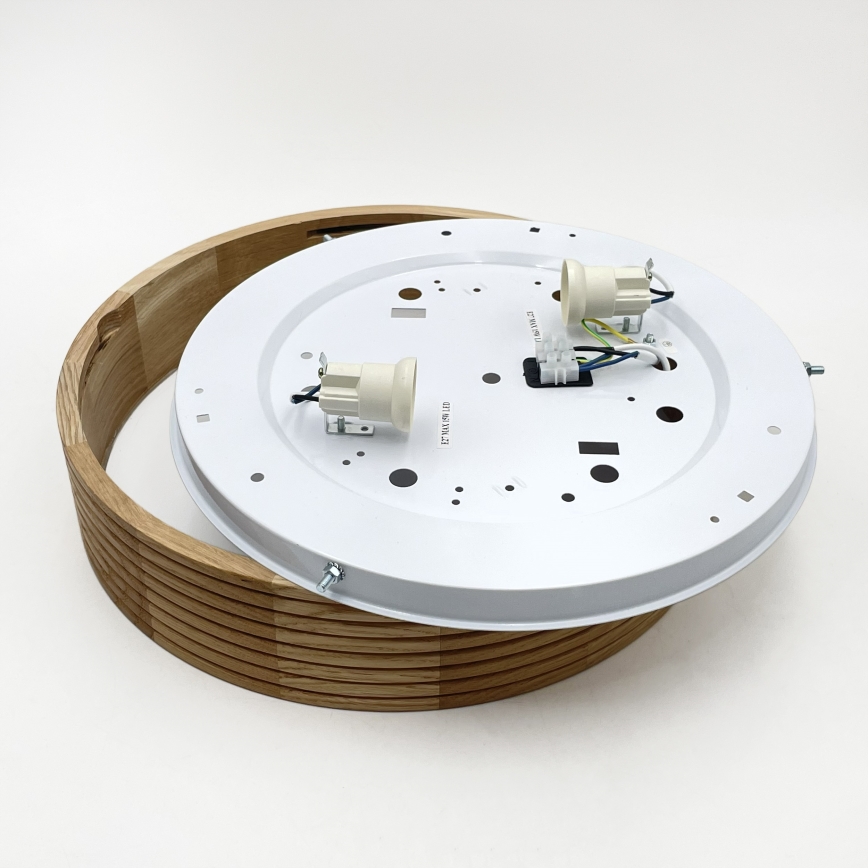 Brilagi - LED laelamp CARVALHO MODERN 2xE27/60W/230V, läbimõõt 37,5 cm, tamm