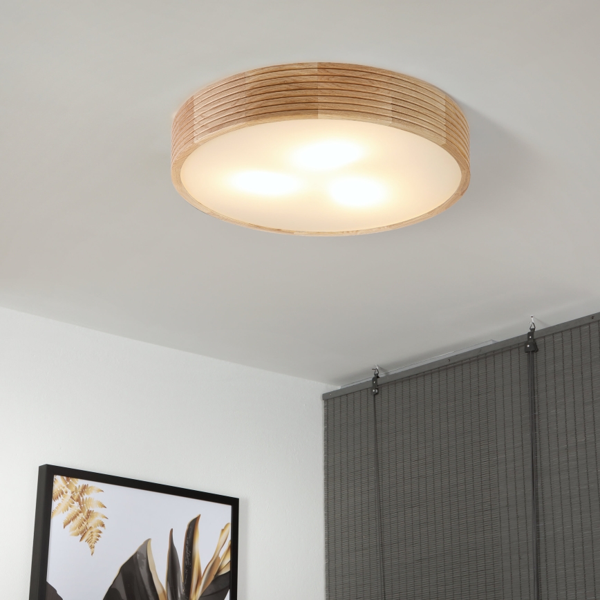 Brilagi - LED laelamp CARVALHO MODERN 3xE27/60W/230V läbimõõt 47,5 cm tamm