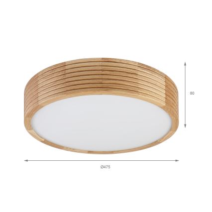 Brilagi - LED laelamp CARVALHO MODERN 3xE27/60W/230V läbimõõt 47,5 cm tamm