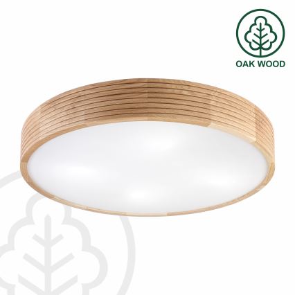 Brilagi - LED laelamp CARVALHO MODERN 4xE27/60W/230V tamm, läbimõõt 57,5 cm