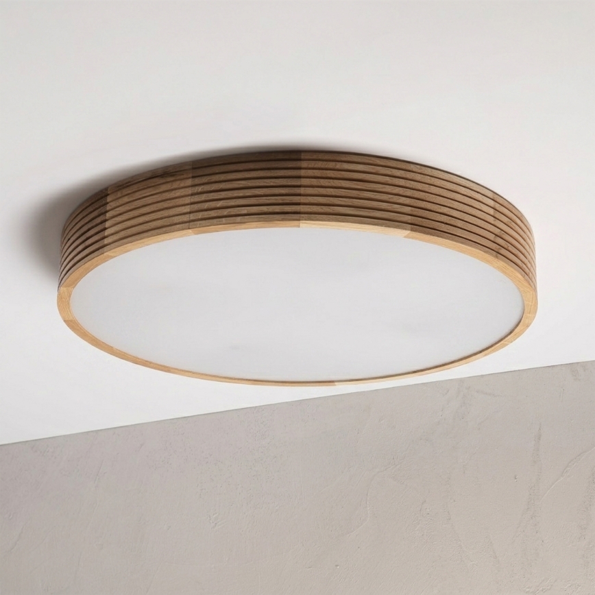 Brilagi - LED laelamp CARVALHO MODERN 4xE27/60W/230V tamm, läbimõõt 57,5 cm