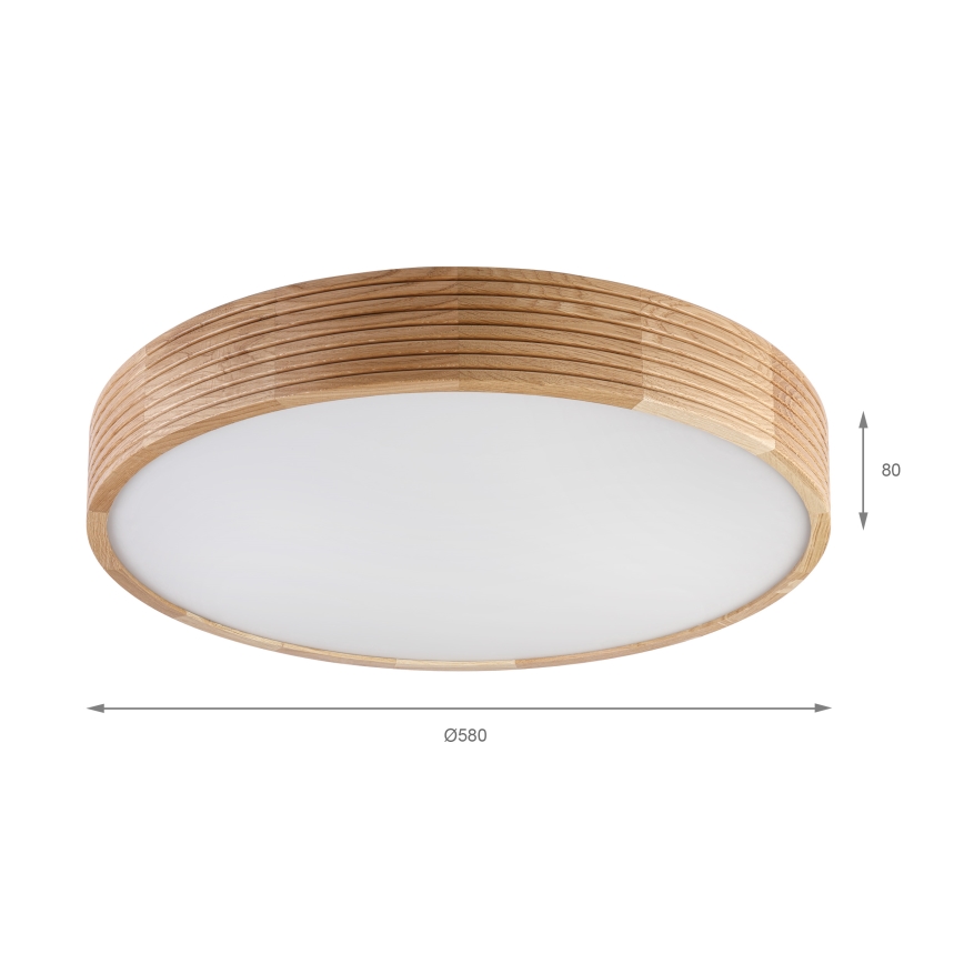 Brilagi - LED laelamp CARVALHO MODERN 4xE27/60W/230V tamm, läbimõõt 57,5 cm
