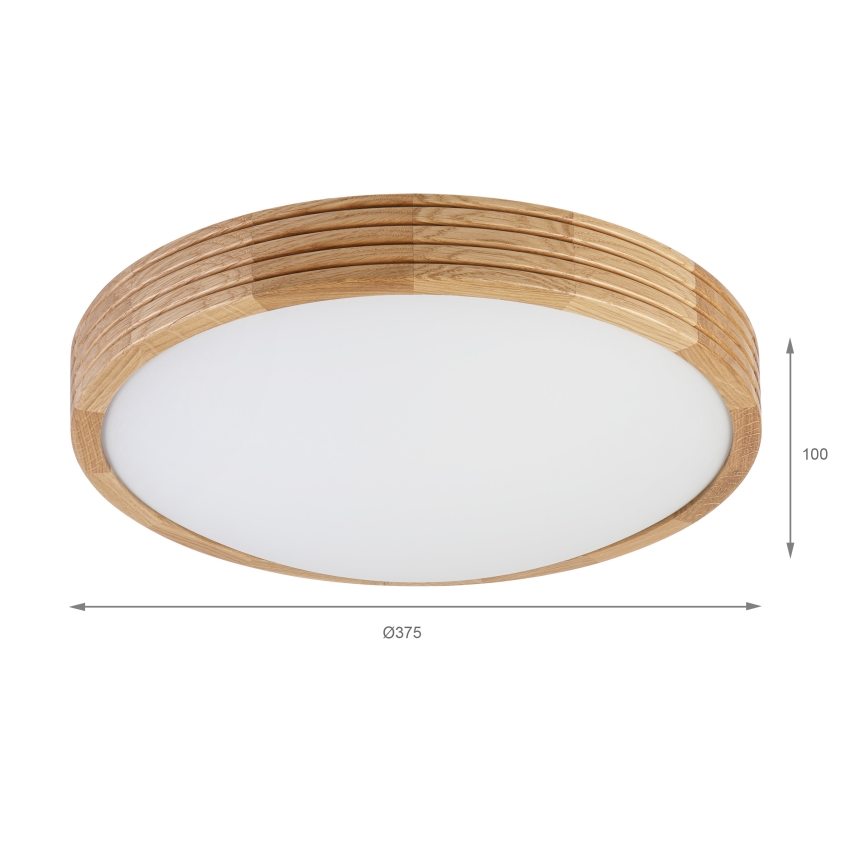 Brilagi - LED laevalgusti CARVALHO MODERN SLIM 2xE27/60W/230V Ø 37,5 cm tamm