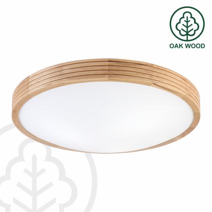 Brilagi - LED laelamp CARVALHO MODERN SLIM 3xE27/60W/230V läbimõõt 47,5 cm tamm