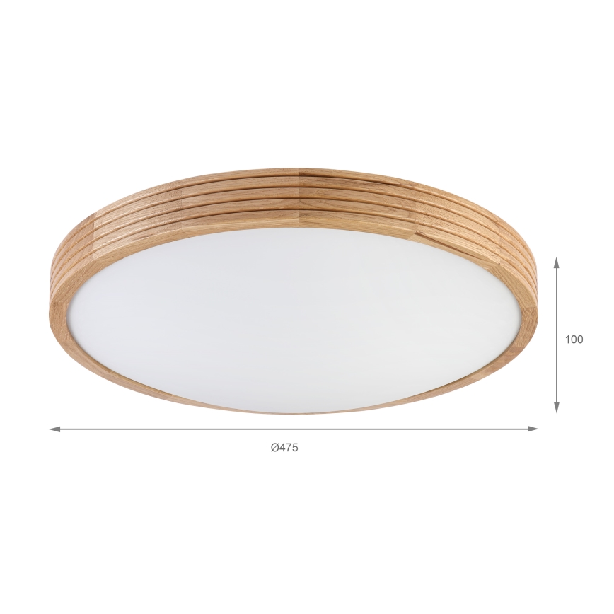 Brilagi - LED laelamp CARVALHO MODERN SLIM 3xE27/60W/230V läbimõõt 47,5 cm tamm