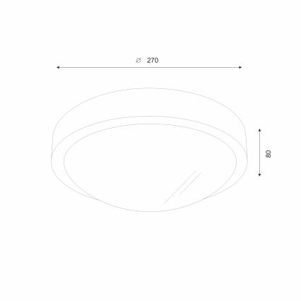 Brilagi - LED laelamp CARVALHO SLIM 1xE27/60W/230V tamm-pähkel läbimõõt 27 cm