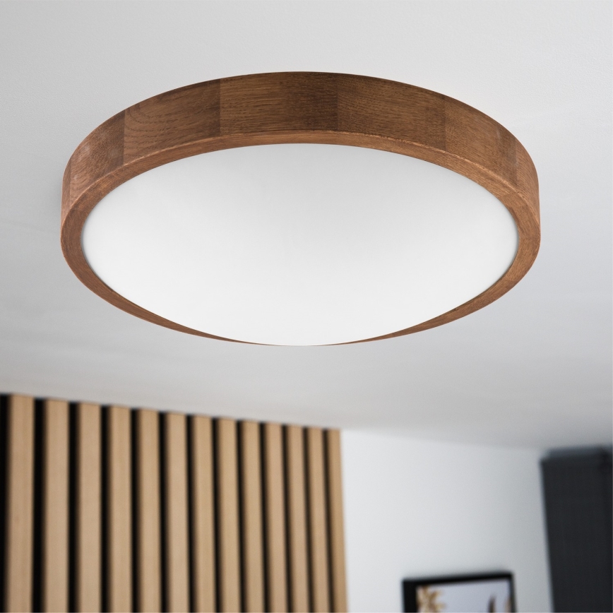 Brilagi - LED laelamp CARVALHO SLIM 2xE27/15W/230V tamm/kirsipuu, läbimõõt 37 cm