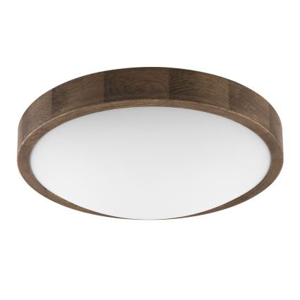 Brilagi - LED laelamp CARVALHO SLIM 2xE27/15W/230V tamm/pähkel, läbimõõt 37 cm