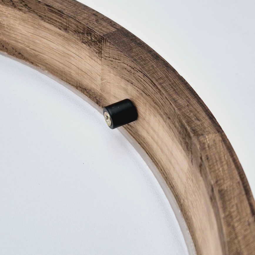 Brilagi - LED laelamp CARVALHO SLIM 2xE27/15W/230V tamm/pähkel, läbimõõt 37 cm