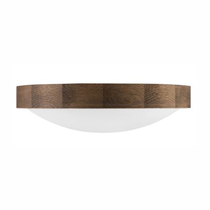Brilagi - LED laelamp CARVALHO SLIM 2xE27/15W/230V tamm/pähkel, läbimõõt 37 cm