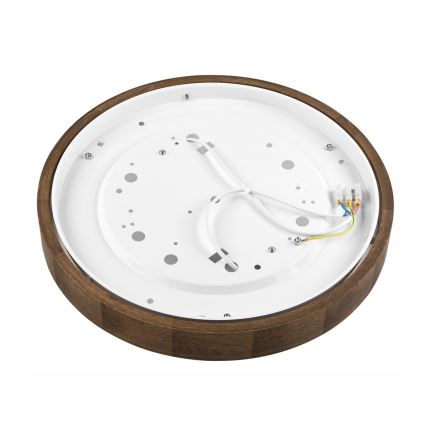 Brilagi - LED laelamp CARVALHO SLIM 2xE27/15W/230V tamm/pähkel, läbimõõt 37 cm