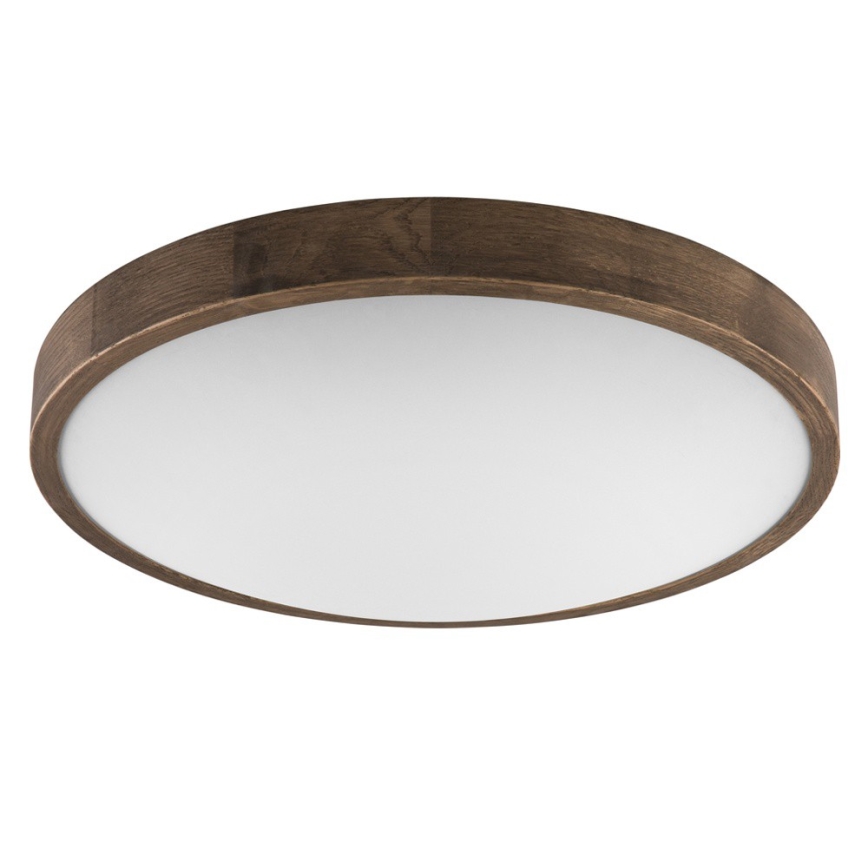 Brilagi - LED-laelamp CARVALHO SLIM 3xE27/15W/230V tamm/pähkel, läbimõõt 47 cm
