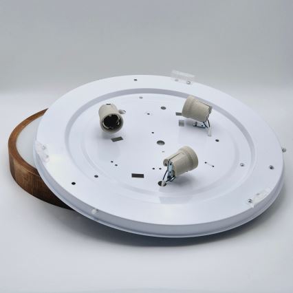 Brilagi - LED laelamp CARVALHO SLIM 3xE27/45W/230V tamm-kirsipuu läbimõõt 47 cm