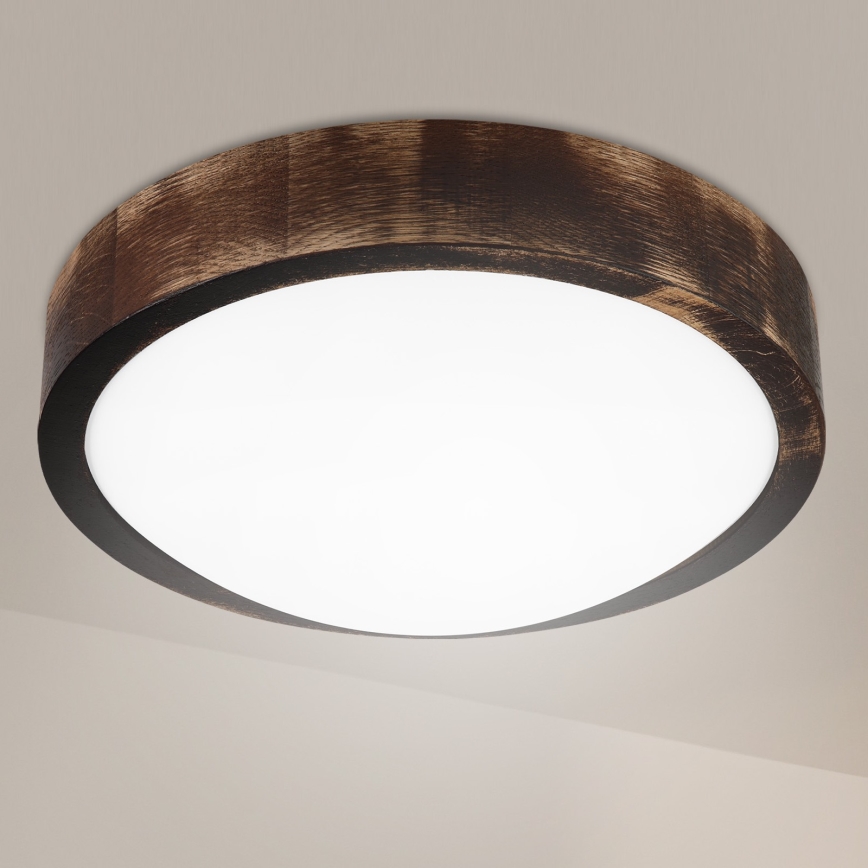 Brilagi - LED laelamp CARVALHO SLIM SMOKEY LED/20W/230V tamm, läbimõõt 27,5 cm