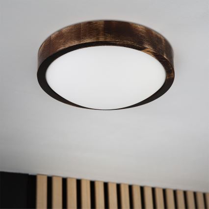 Brilagi - LED laelamp CARVALHO SLIM SMOKEY LED/20W/230V tamm, läbimõõt 27,5 cm