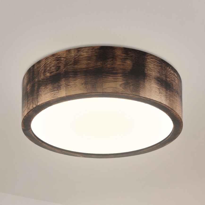 Brilagi - LED laelamp CARVALHO SMOKEY LED/20W/230V tamm Ø 27,5 cm