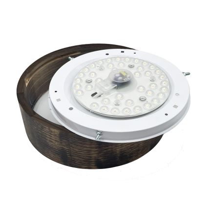 Brilagi - LED laelamp CARVALHO SMOKEY LED/20W/230V tamm Ø 27,5 cm