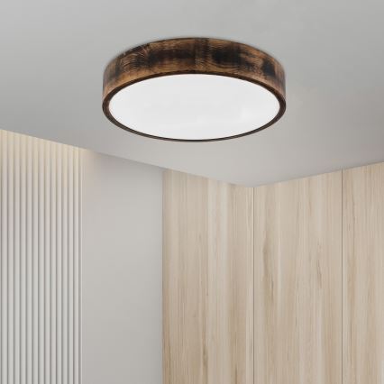 Brilagi - LED laelamp CARVALHO SMOKEY LED/36W/230V tamm läbimõõt 47,5 cm
