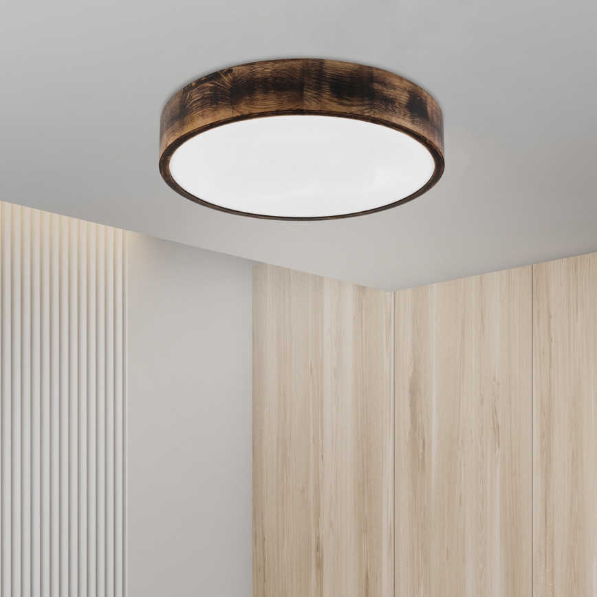 Brilagi - LED laelamp CARVALHO SMOKEY LED/36W/230V tamm läbimõõt 47,5 cm