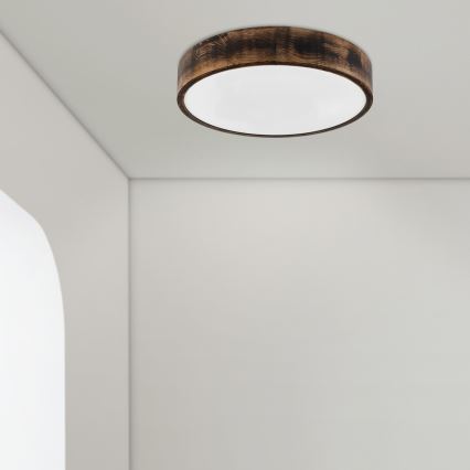 Brilagi - LED laelamp CARVALHO SMOKEY LED/36W/230V tamm läbimõõt 47,5 cm