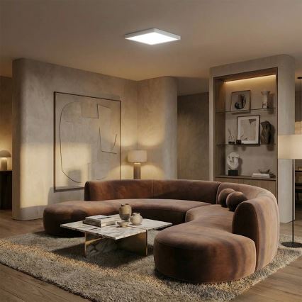 Brilagi - LED laelamp ESTELA SQUARE LED/24W/230V 31x31 cm valge