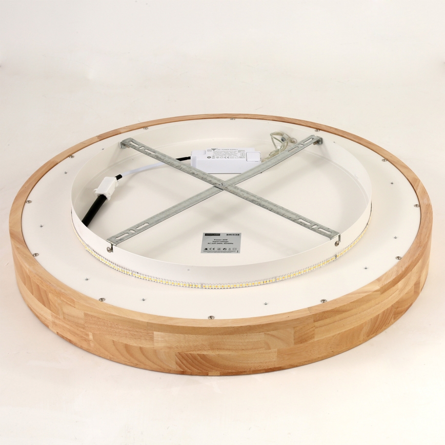 Brilagi - LED laelamp FALCON WOOD LED/40W/230V 3000/4000/6000K läbimõõt 60 cm puidust