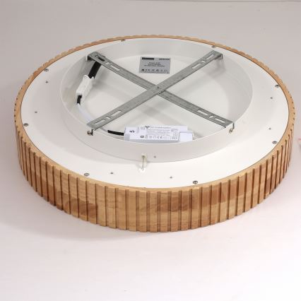 Brilagi - LED laelamp FALCON WOOD MODERN LED/30W/230V 3000/4000/6000K, läbimõõt 45 cm, puidust