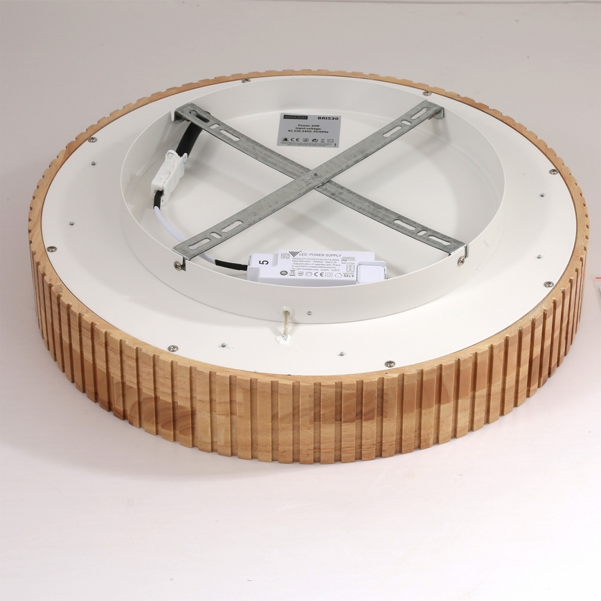 Brilagi - LED laelamp FALCON WOOD MODERN LED/30W/230V 3000/4000/6000K, läbimõõt 45 cm, puidust