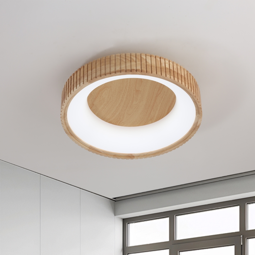 Brilagi - LED laelamp FALCON WOOD MODERN LED/30W/230V 3000/4000/6000K läbimõõt 45 cm puit