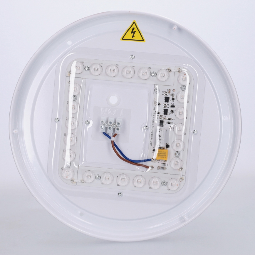Brilagi - LED-laelamp FLOCO LED/24W/230V Ø 30 cm puiduefekt/must