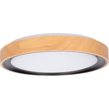 Brilagi - LED-laelamp FLOCO LED/24W/230V Ø 30 cm puiduefekt/must